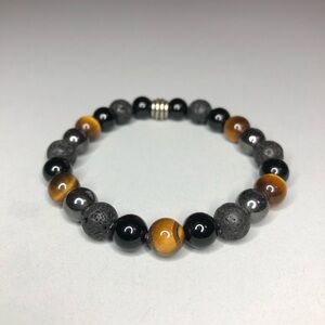 Handmade Tiger Eye Bead Bracelet
